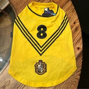 Harry Potter Wizarding World Hufflepuff Dog T-Shirt Jersey/Costume Size M-L